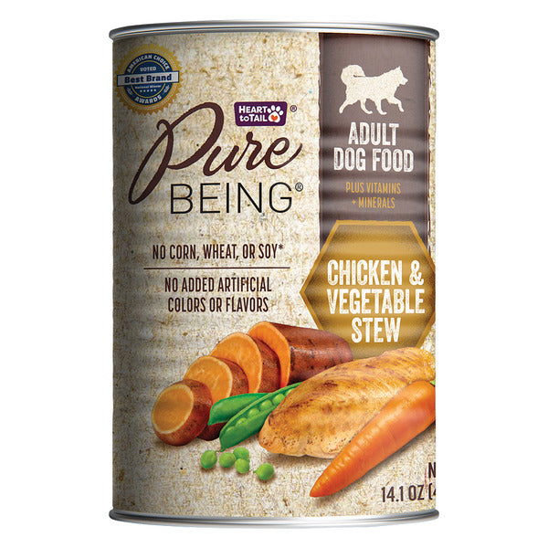 Pure Being Chicken, Vegetable and Rice Premium Canned Dog Food 14.1 oz