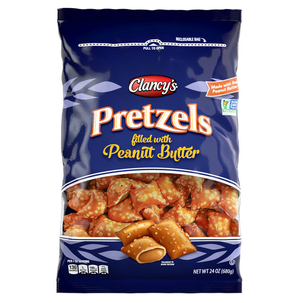 Clancy's Peanut Butter Filled Pretzel Pieces 24 oz
