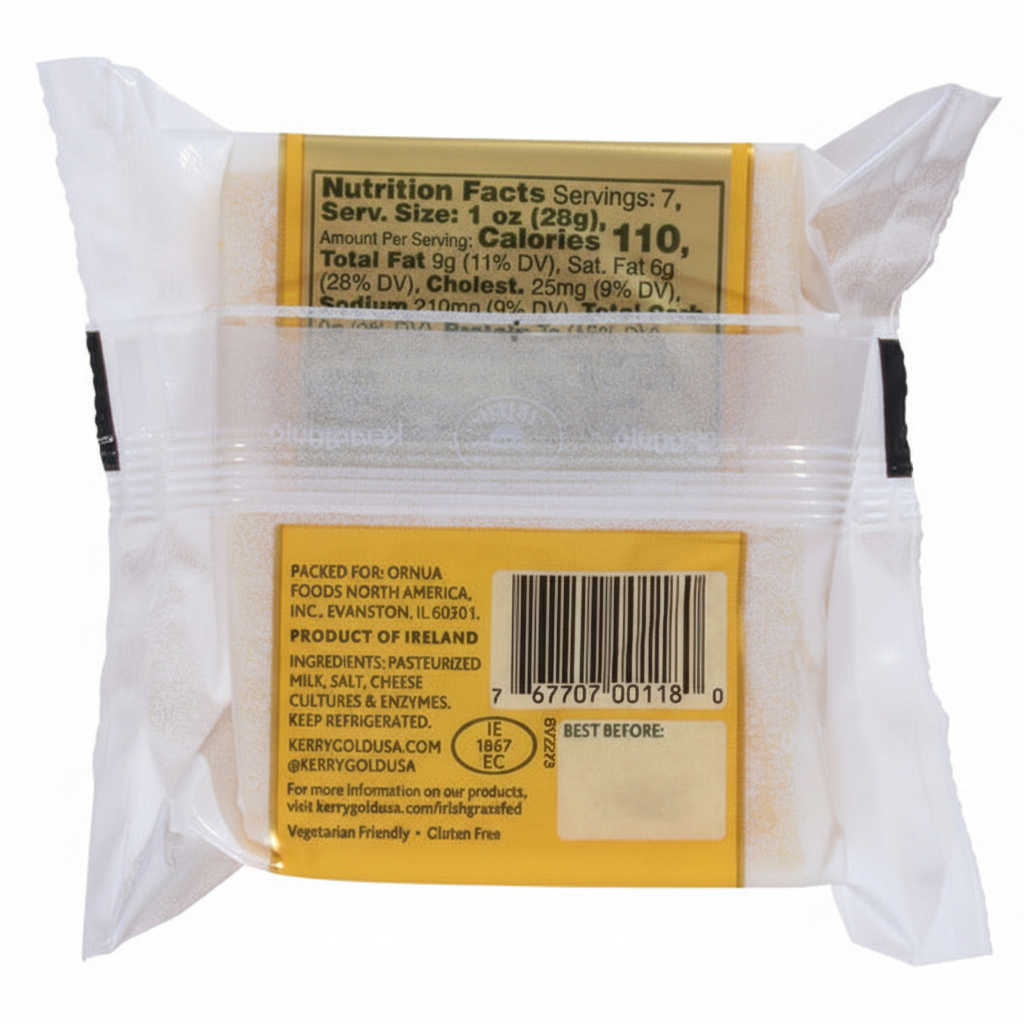 Kerrygold Dubliner Cheese - Nutrition Facts and Ingredients