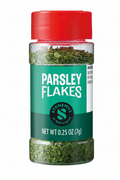 Stonemill Parsley Flakes 0.25 oz Clear Plastic Shaker Bottle Red Cap Emerald Green Label ALDI Original