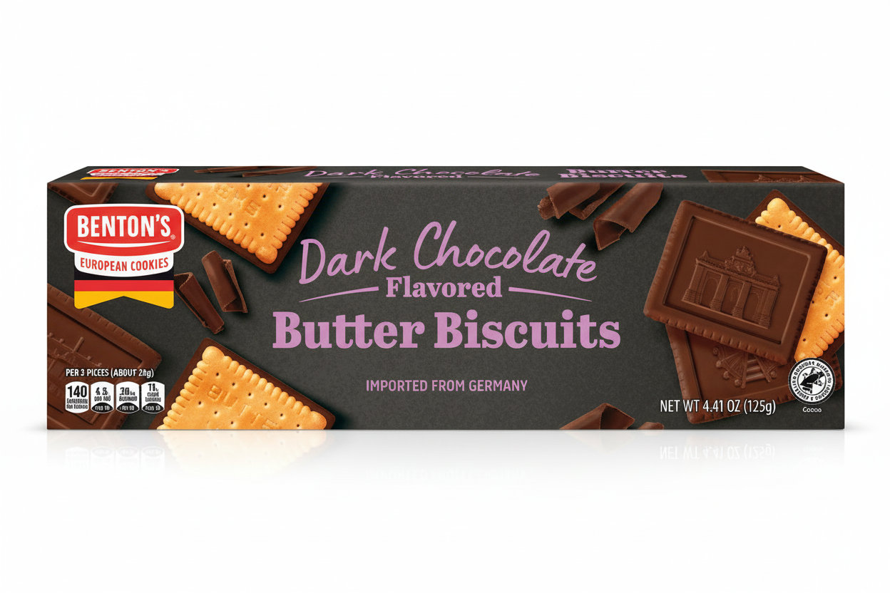 Benton's Dark Chocolate Flavored Butter Biscuits 4.41 oz