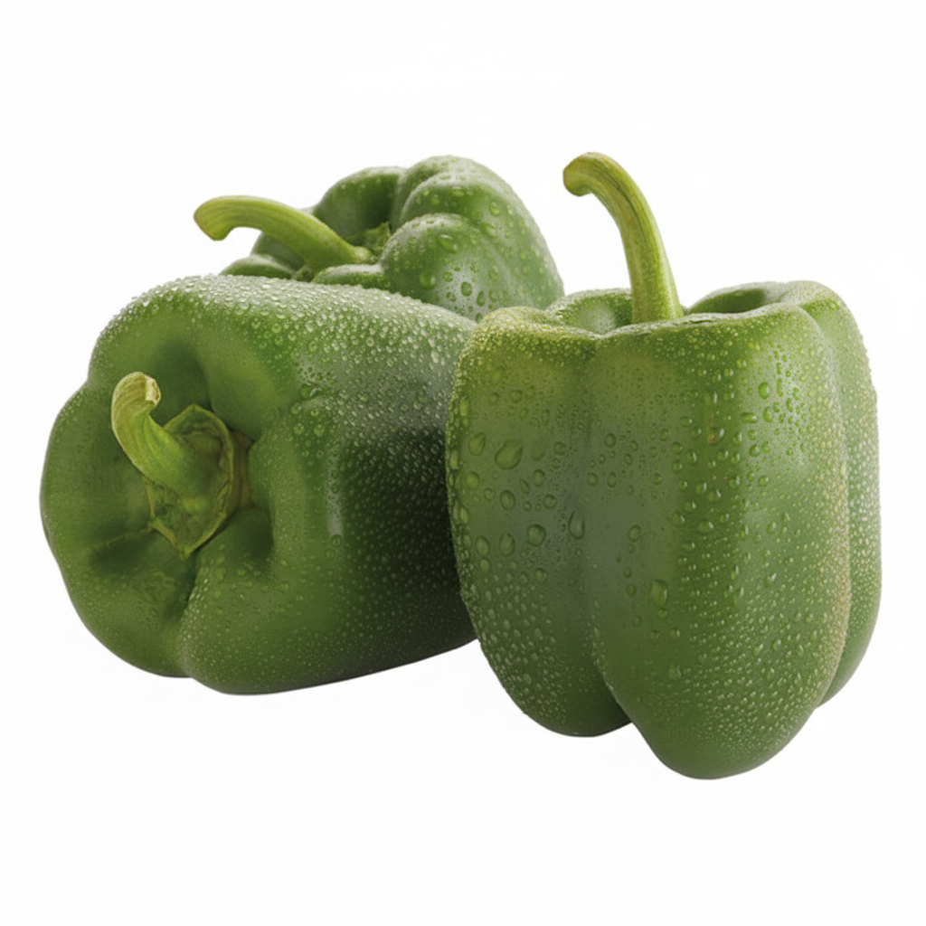Fresh Green Bell Peppers Package 3 count