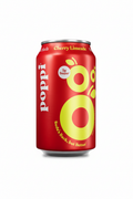 Poppi Cherry Limeade prebiotic soda 12 fl oz red can 5g sugar 30 calories Soda's Back but Better