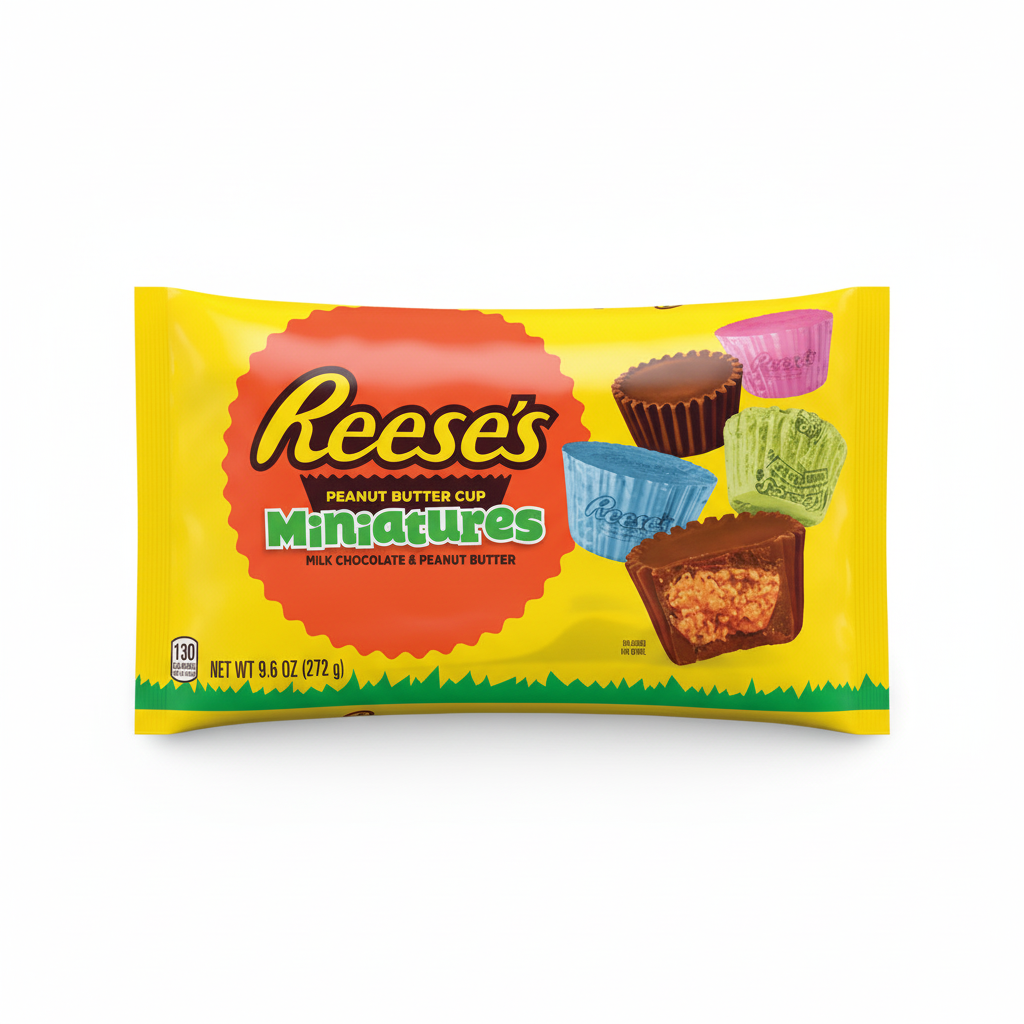 Reese's Peanut Butter Cup Miniatures 9.6oz - Front Bag Spring Edition