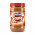Peanut Delight Creamy Peanut Butter 40oz jar front view with red lid