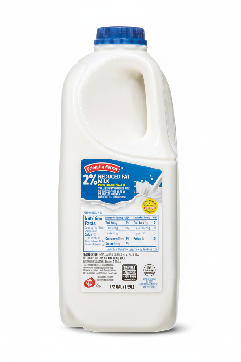 Friendly Farms 2% Reduced Fat Milk - Half Gallon
