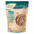 Simply Nature Raw Cashews Walnuts and Macadamia Nuts 8oz - Front Bag