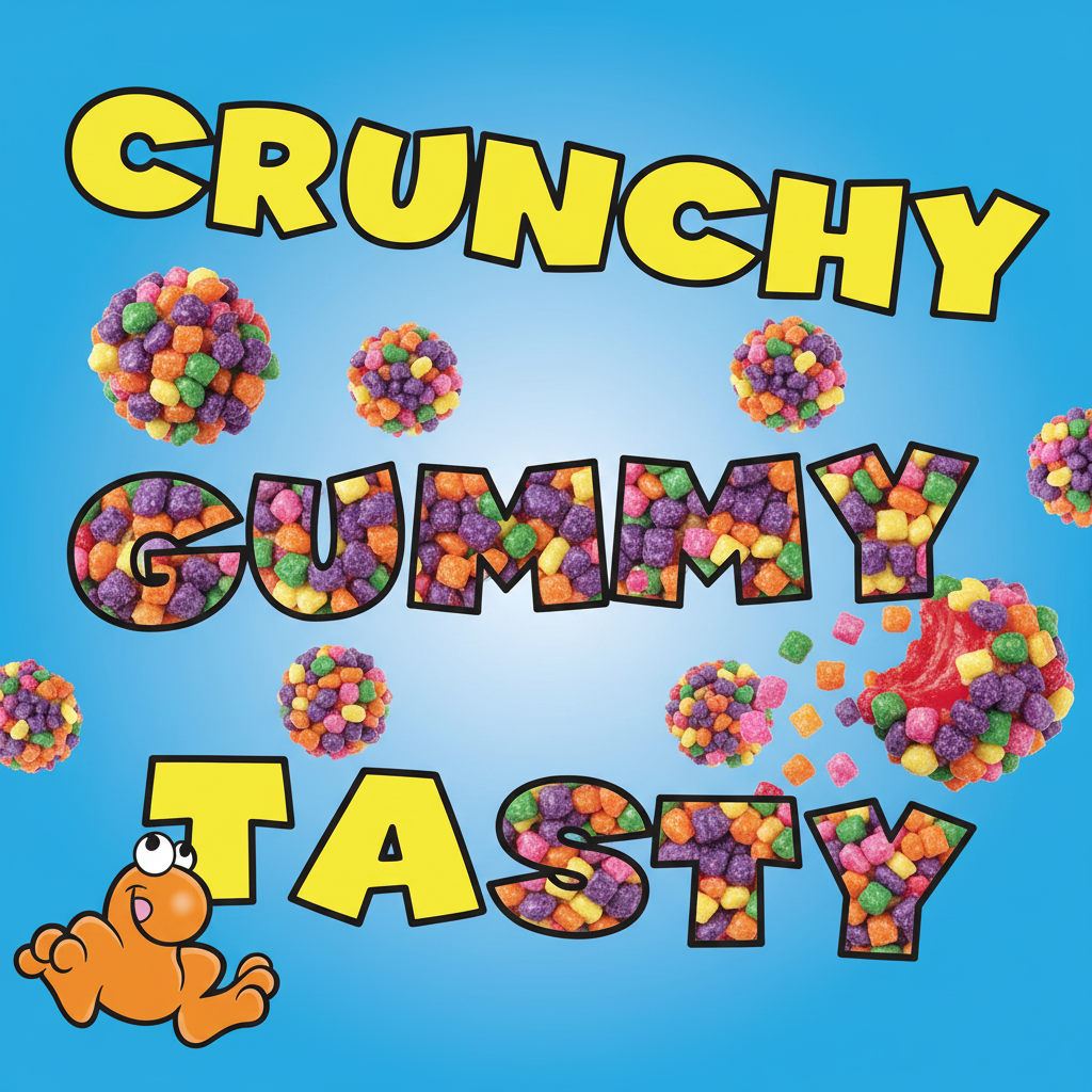 Nerds Rainbow Gummy Clusters - Crunchy Gummy Tasty