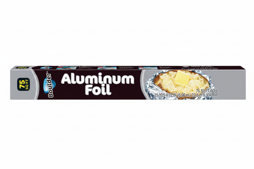 Boulder Regular Aluminum Foil 75 Square Foot Roll 25 Yards x 12 Inches