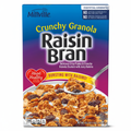 Millville Crunchy Granola Raisin Bran Crunch 18.2oz cereal box front view