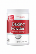 Baker's Corner Baking Powder Double Acting 8.1 oz White Canister Front Gluten Free 0g Trans Fat