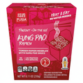 Fusia Asian Inspirations Kung Pao Ramen takeout box 8.11 oz heat and eat no water needed microwave ready 2 minutes medium spice 13g protein no MSG