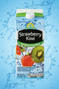 Nature's Nectar Strawberry Kiwi naturally flavored juice drink 59 fl oz 1.75L 120 calories per 8 fl oz blend of 4 juices