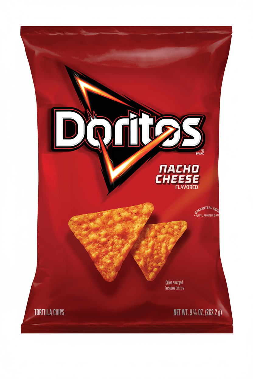 Doritos Nacho Cheese Flavored Tortilla Chips 9.25 oz bag front