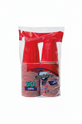 Boulder Party Cups 50 Count 18 oz Red Plastic Cups Compare to Solo