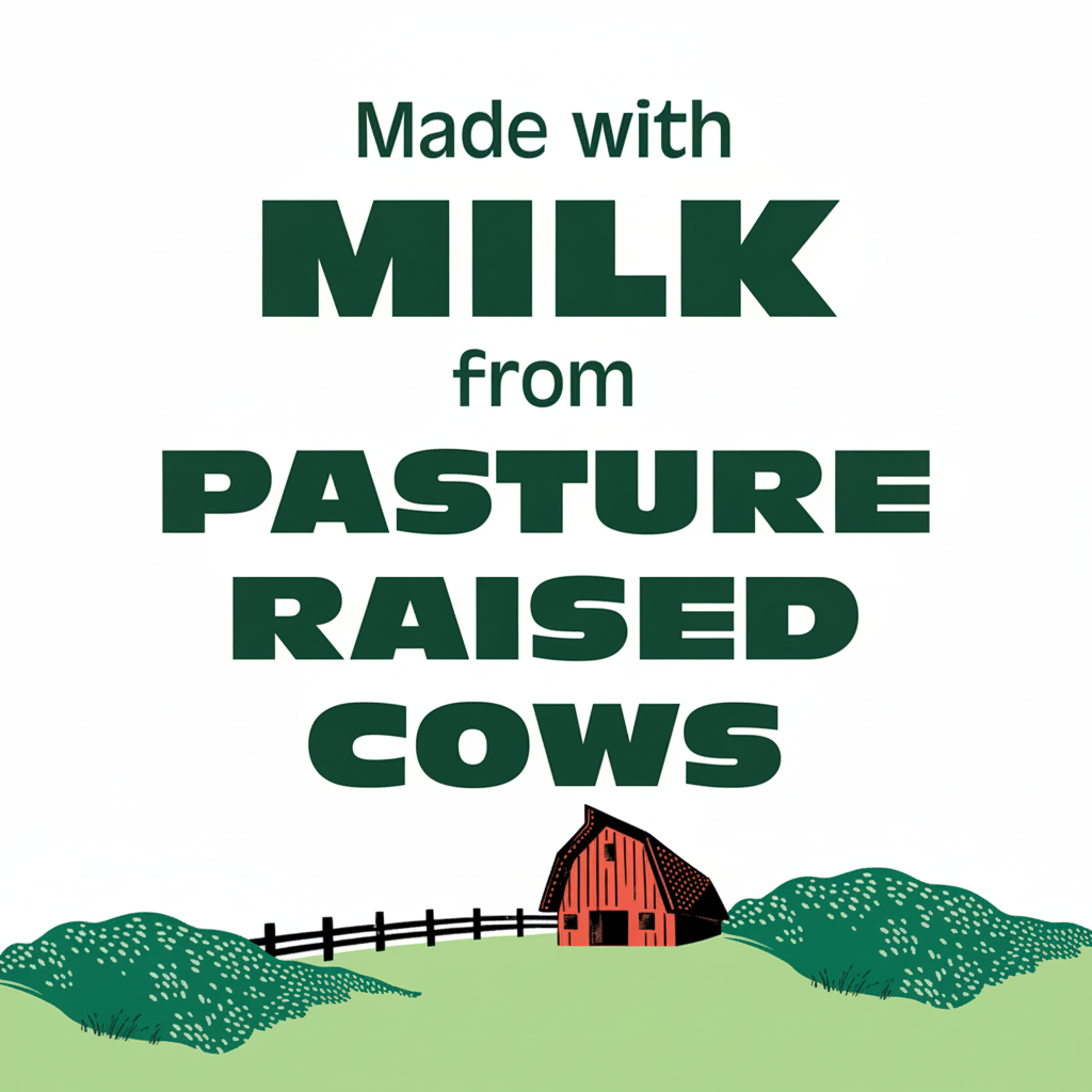 Made with Milk from Pasture Raised Cows