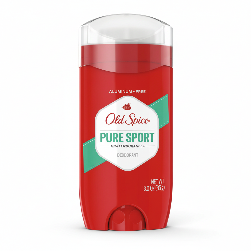 Old Spice Pure Sport High Endurance Deodorant 3 oz studio product shot
