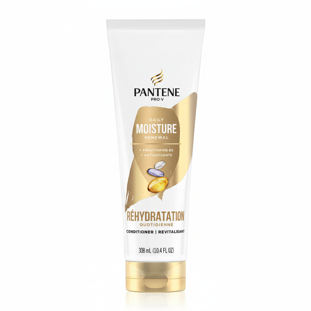 Pantene Pro-V Daily Moisture Renewal Conditioner 10.4 fl oz white and gold bottle