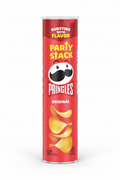 Pringles Original Party Stack 6.8 oz can front with bursting with flavor badge