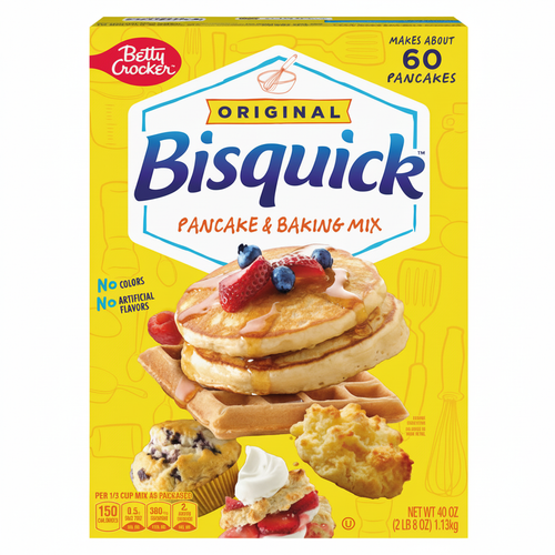Betty Crocker Bisquick Original Pancake and Baking Mix 40oz box front view