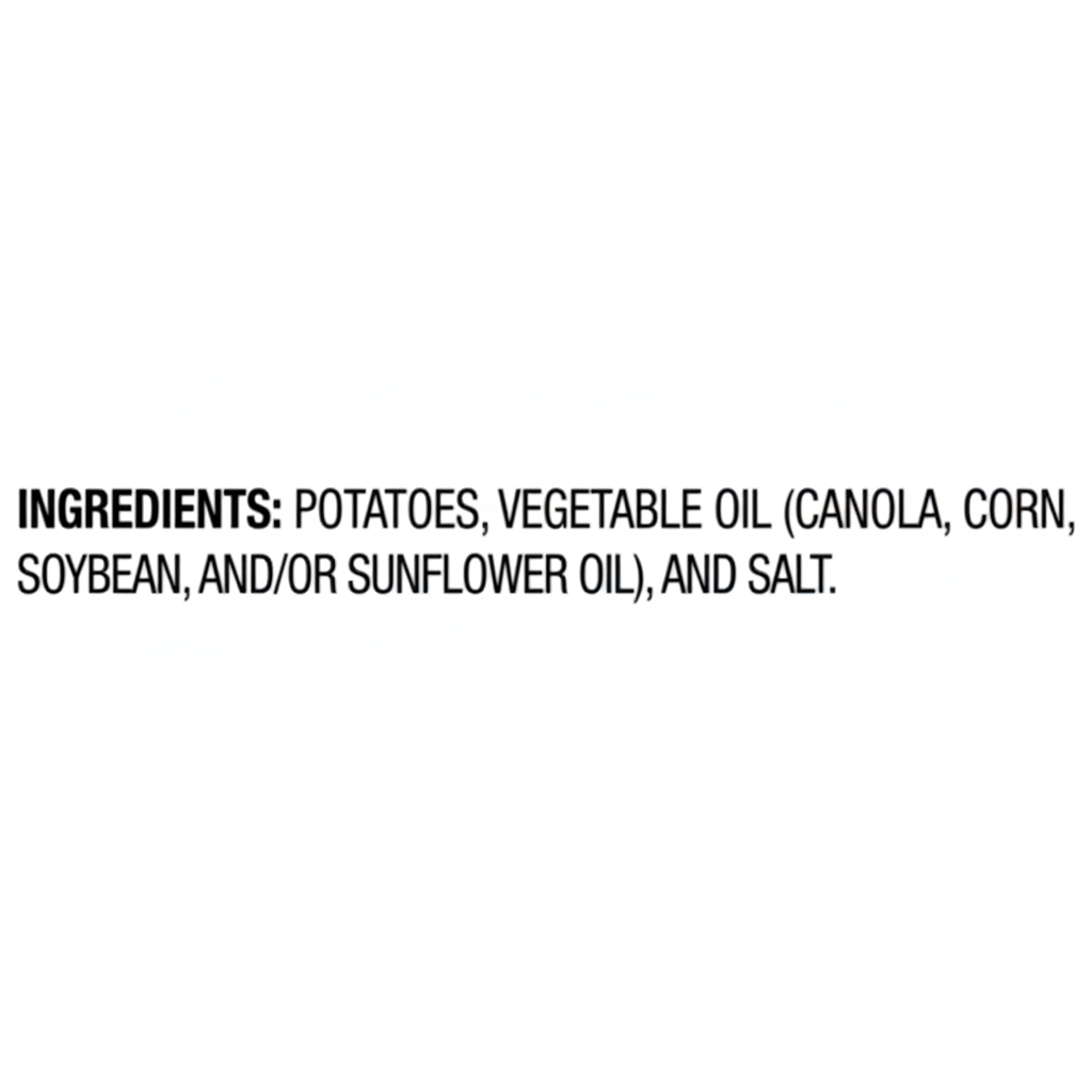 Lay's Wavy Original Potato Chips - Ingredients