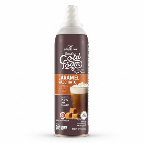 Barissimo Caramel Macchiato Cold Foam spray can
