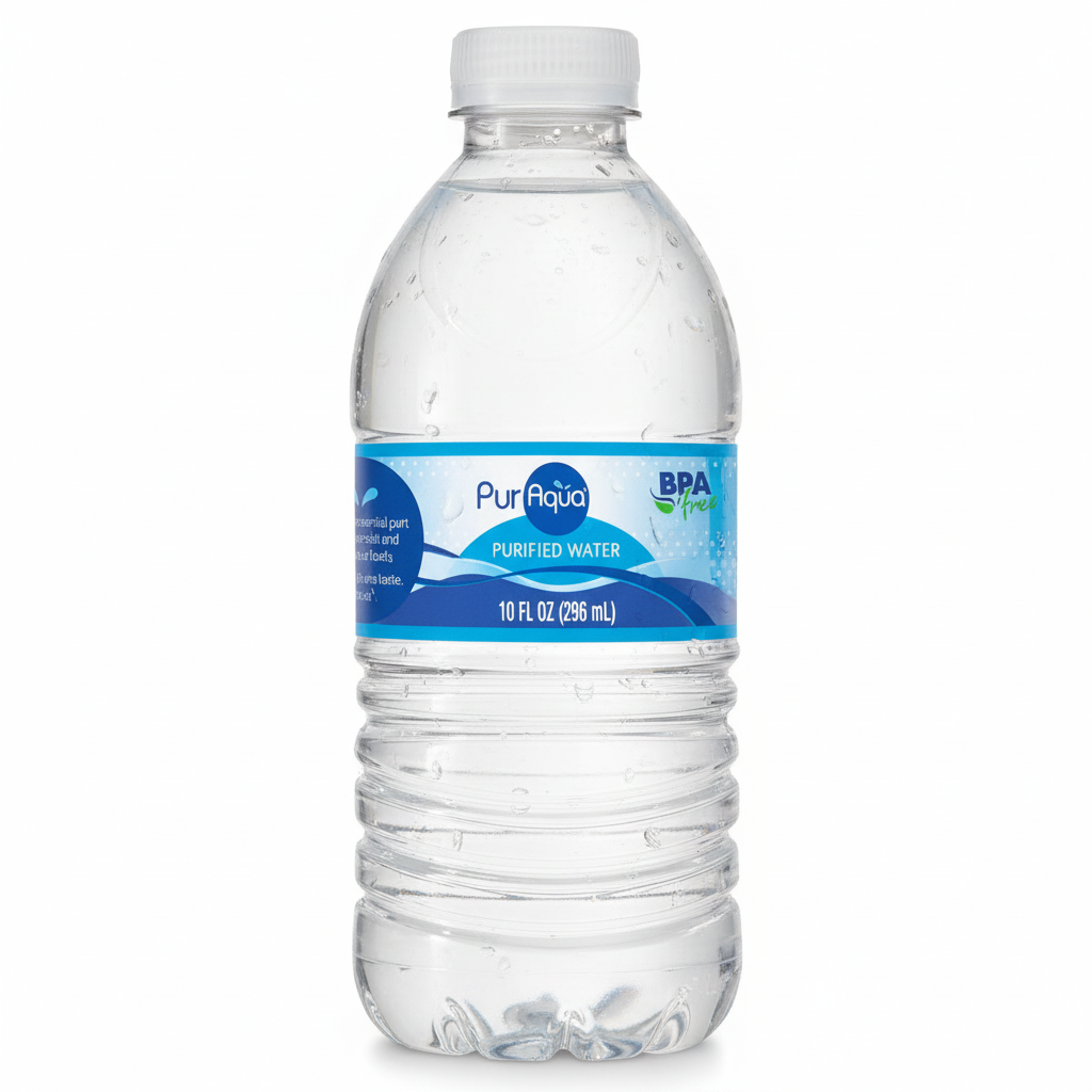 PurAqua Purified Water single 10 fl oz bottle