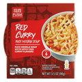 Fusia Asian Inspirations Red Curry Rice Noodle Soup 3.5 oz 260 calories medium spice microwavable meal in 4 minutes spicy red curry flavors rice noodles