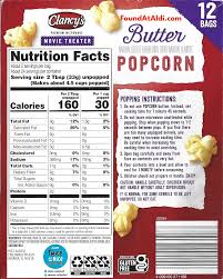 Clancy's Movie Theater Butter Microwave Popcorn  12 x 2.5 oz