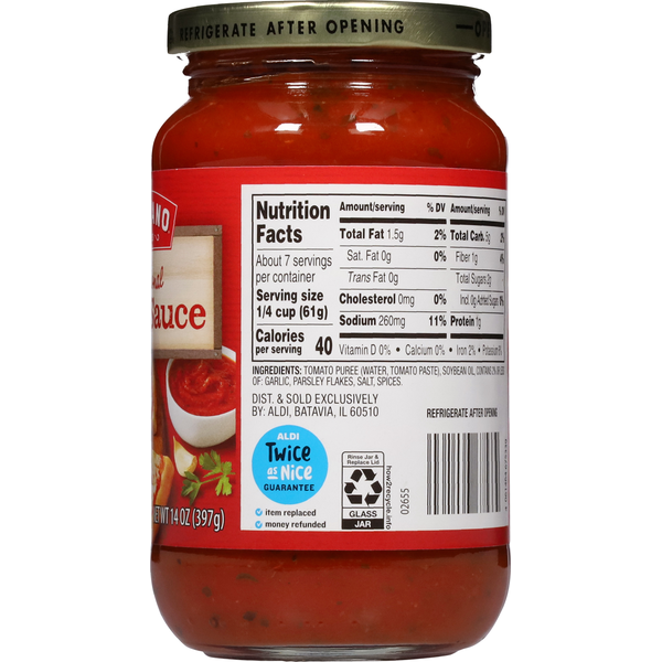 Reggano Pizza Sauce 14 oz