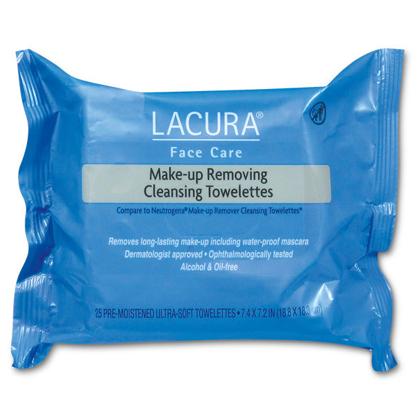 Lacura Face Care Make-up Removing Cleansing Towelettes – 25 Wipes